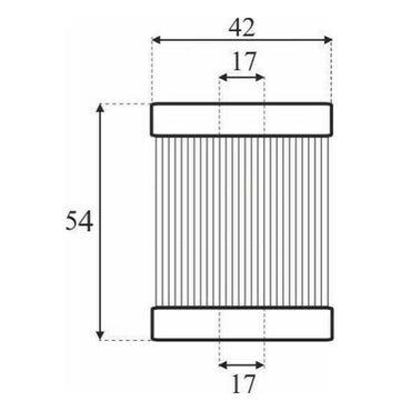 Matrix LPG CNG Vapour Gas Filter Polyester Cartridge Mesh Strengthening